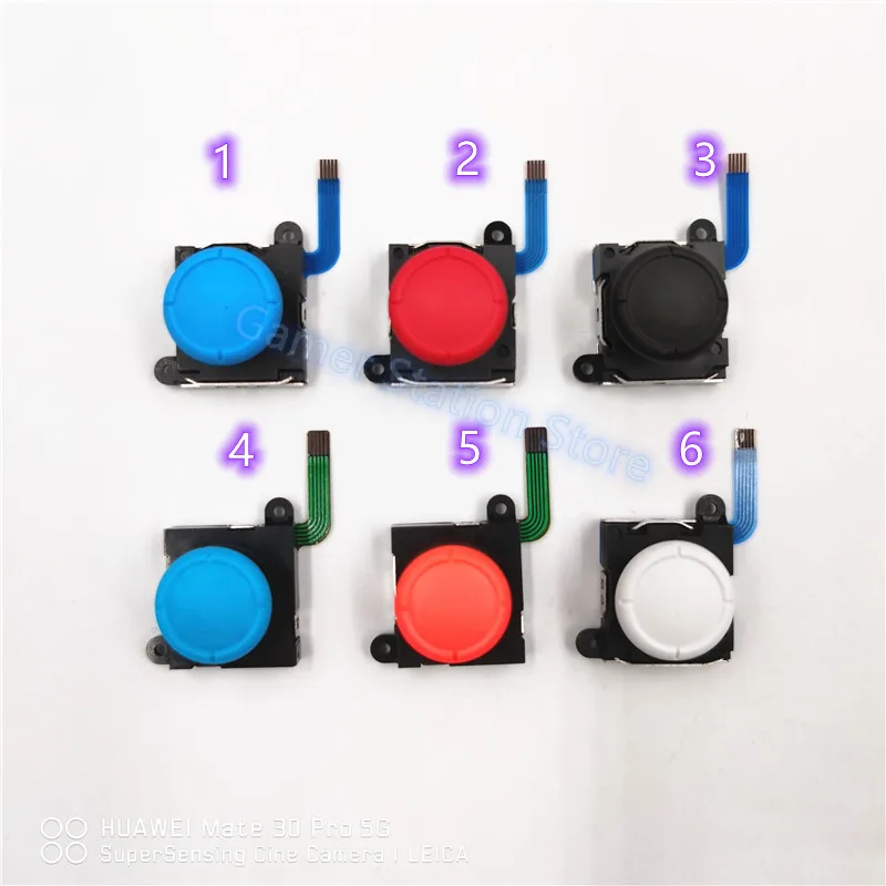 2PCS 3D Analog Joystick thumb Stick grips Cap Button Control Replacement for Nintend Switch JoyCon NS Controllers Repair - купить по