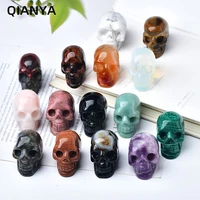 natural crystal quartz gemstone carving crafts skull healing new energy decoration desktop ornamental stone