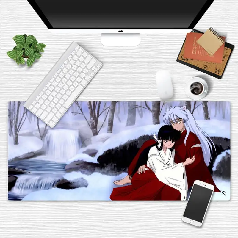 

Anime Inuyasha Unique Desktop Pad Game Mousepad Desk Table Protect Game Office Work Mouse Mat pad X XL Non-slip Laptop Cushion