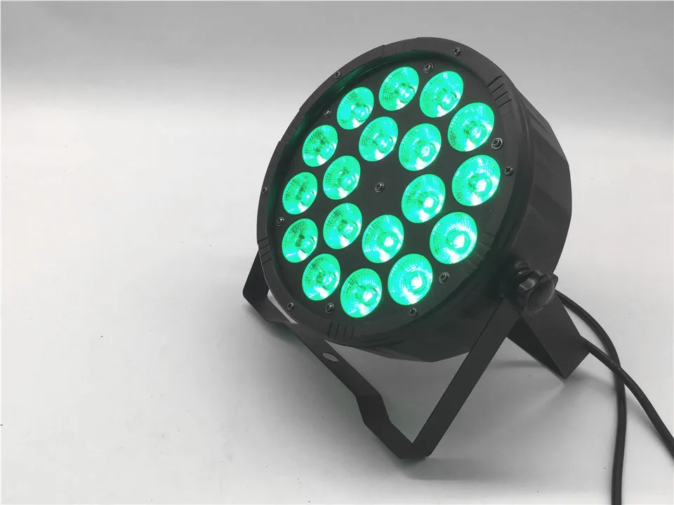 LED Par 18x12 W RGBW 4 в 1 luce della lavata di Lusso controlador DMX Led plana Luci dj | Лампы и освещение