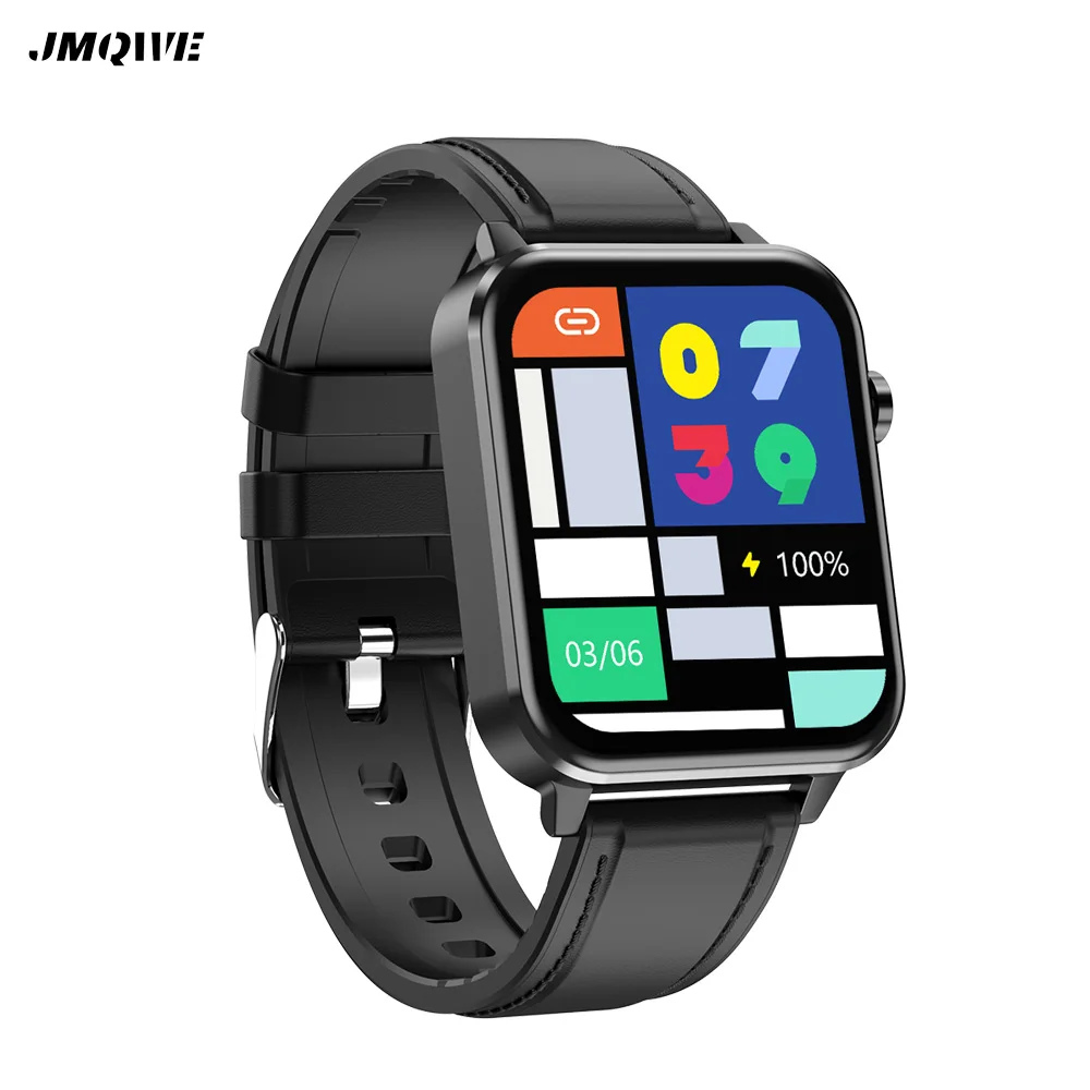 

ECG Smart Watch Men Women Digital Wristwatches 1.7 Inch Blood Pressure Oxygen Body Temperature E86 Smartwatch for Android IOS