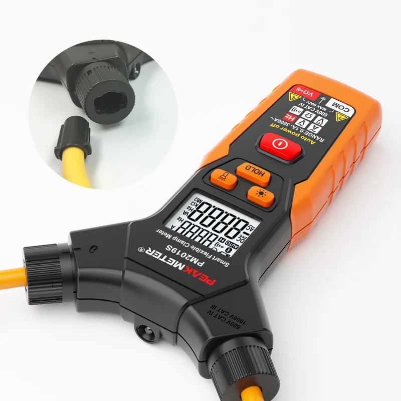

PM2019A 6000 Counts AC Digital Flexible Clamp Meter 3000A Dual Display