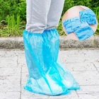 1 пара прочные водонепроницаемые толстые пластиковые одноразовые дождевые бахилы высокие ботинки
