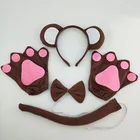 Набор плюшевых костюмов для мальчиков и девочек с бантом и хвостом