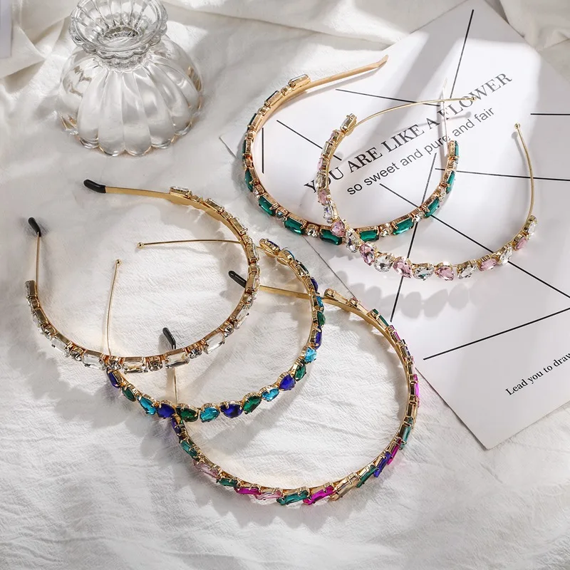 Ободок стразы для волос девушек Match Right блестящий роскошный ободок аксессуары