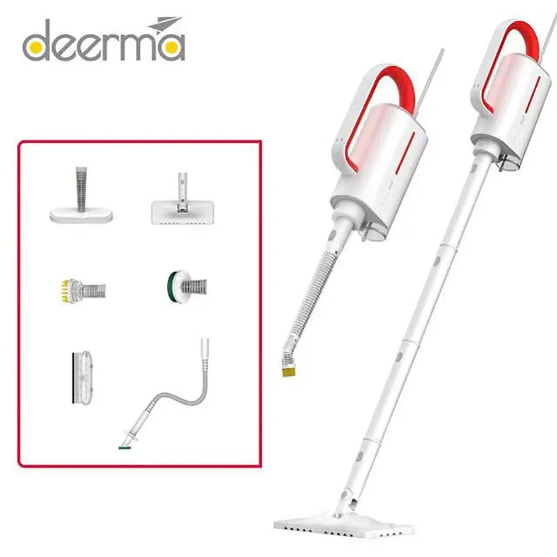 Пароочиститель Deerma ZQ600/ZQ610 бытовой пылесос с 5 щетками для глажки ткани пола кухни