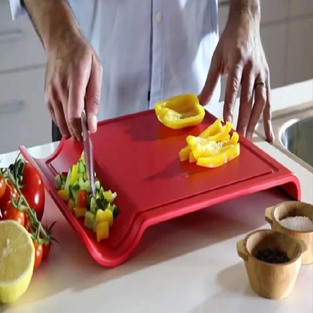 Разделочная доска U образной формы Экологичная прочная практичная Нескользящая