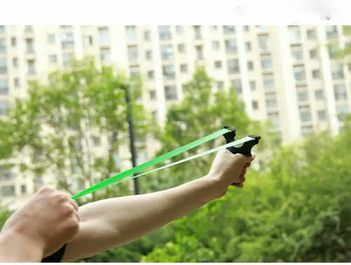 

Black Hunting Slingshot Archery Catapult Resin Slingbow Flat Rubber Band Aiming Points Shooting Target Outdoor Huntingbow Game