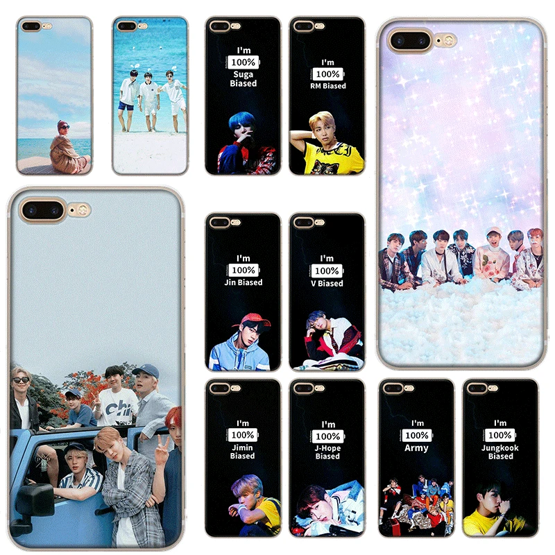 Чехол для мобильных телефонов из ТПУ i11 Pro XR X XS Max i7 8 6 6S Plus 5 SE чехол Rap JIMIN JIN SUGA J HOPE V
