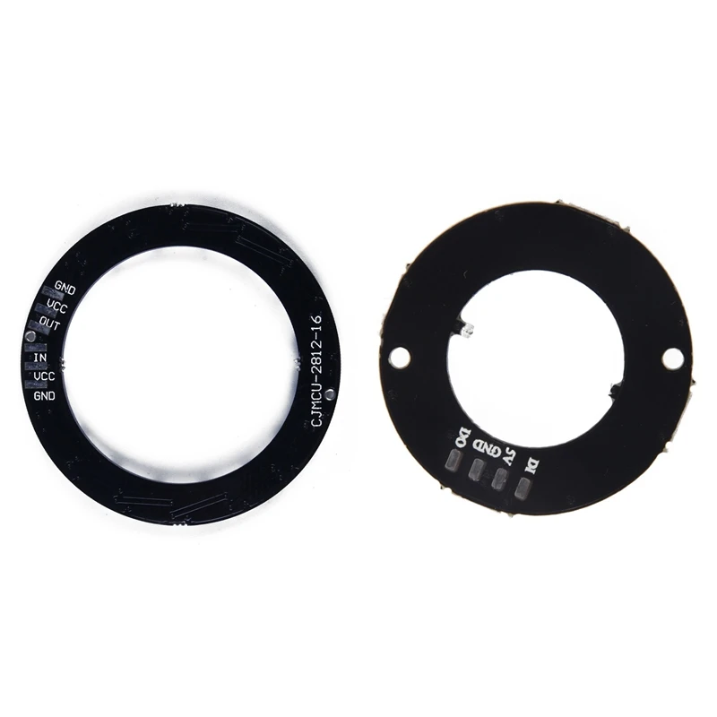 2 шт. WS2812 5050 RGB светодиодное кольцо круглая декоративная лампа макетная плата 1 16