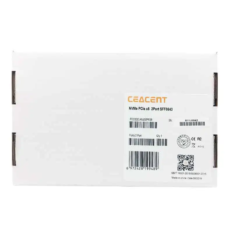 anu02pe08 nvme u 2 sff8643 к sff8639 двойной порт nvme контр