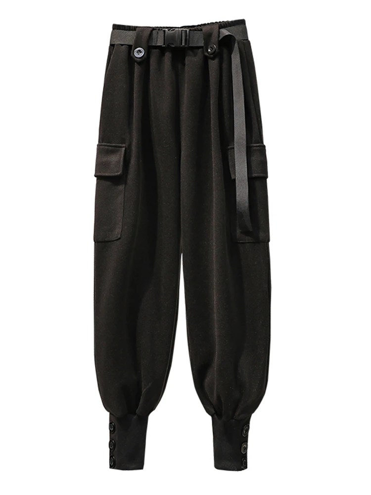 

Autumn Pants Women Harajuku Casual High Waist Full Length Cargo Harem Pants 2021 New Plus Size Streetwear Female Trousers