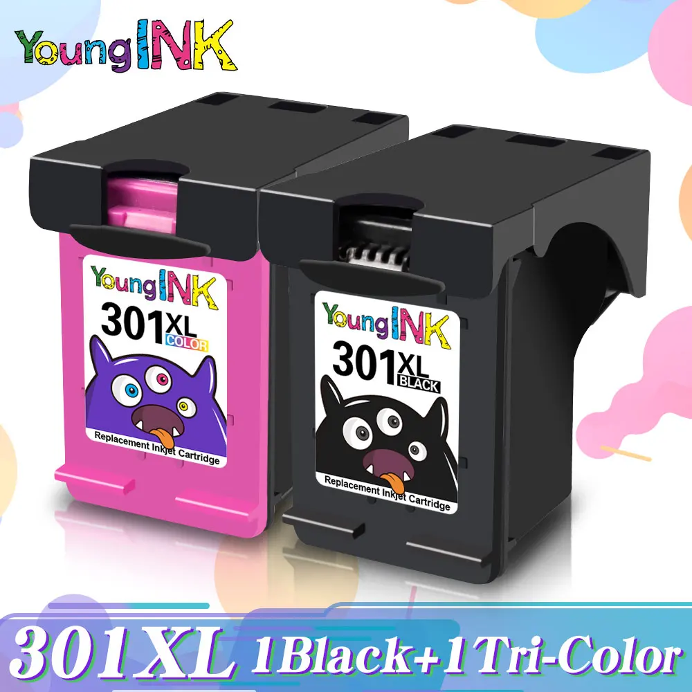 Remanufactured replacement For HP301 XL 301XL Youngink Ink Cartridges For HP Deskjet 3050a 3051a 3052a 3054a 3055a 3056 Printer