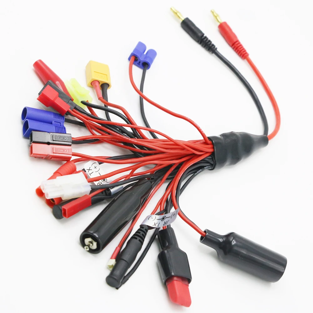 Adaptador de Cable multifunción 8 en 1 /10 en 1 /19 en 1, Cable XT60 EC3 EC5 T HXT TAMIYAS para IMAX B6 B6AC, cargador de batería Lipo