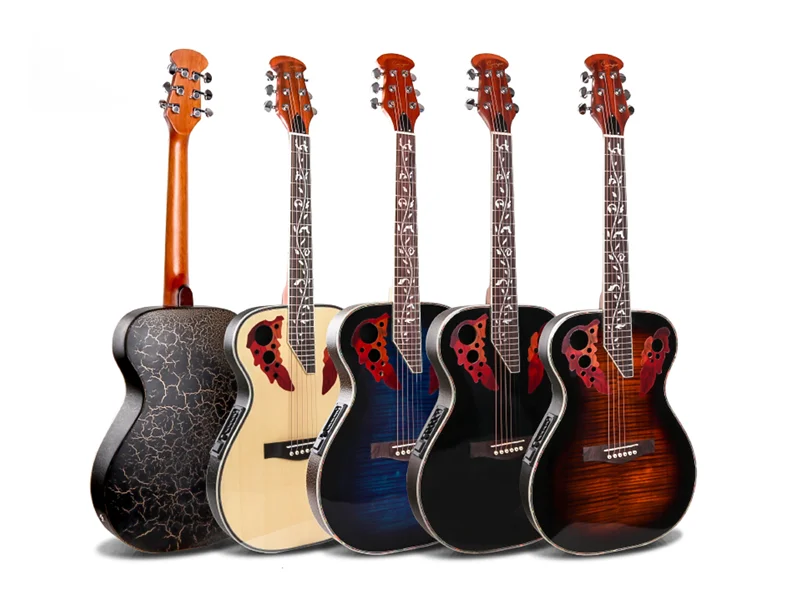 Акустическая Электрогитара 41 # с виноградным отверстием 4 цвета в наличии оптом