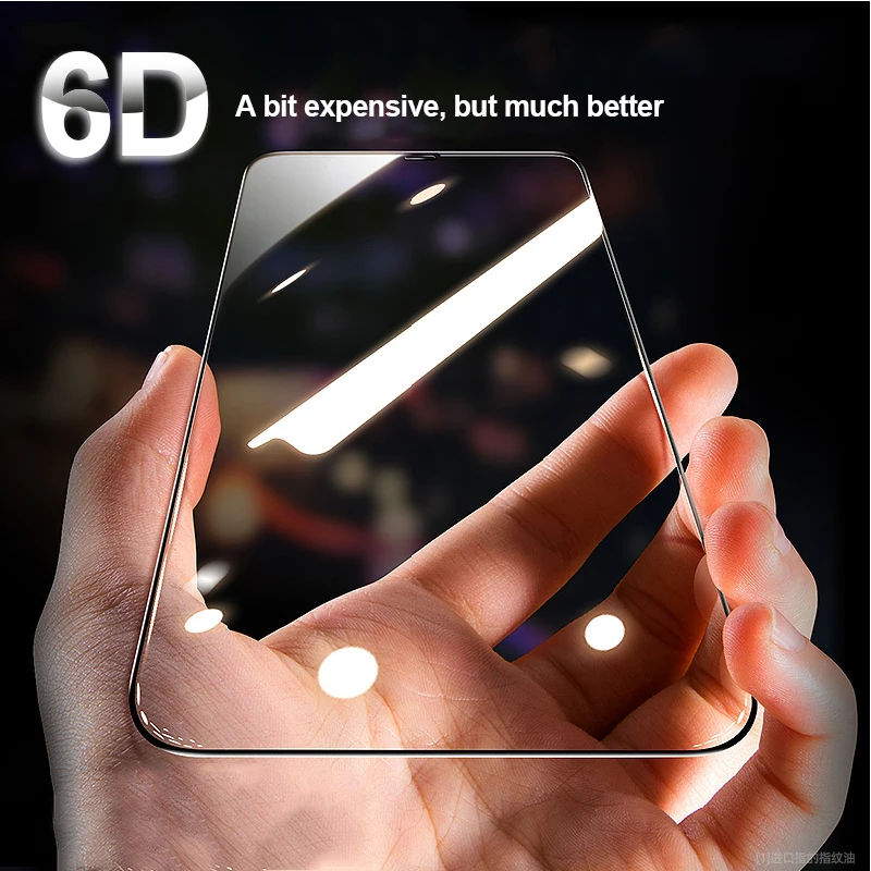 

3 шт. 6D изогнутое стекло для iPhone 11 Pro Max X XS XR 12 Pro mini, защита экрана из закаленного стекла
