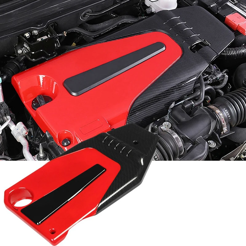 

New Engine Cover Bonnet Hood ABS Carbon Fiber Style Fit for Honda Civic 2016-2018