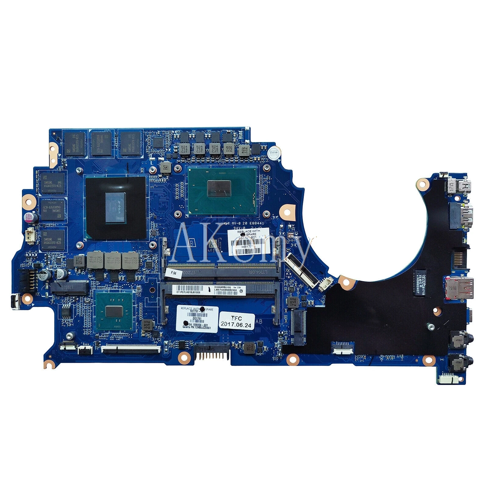 Verkauf Akemy L10770-601 Für For HP OMEN 15T-CE100 15-CE Laptop Motherboard DSC GTX 1060 6GB I7-8750H DAG3AEMBCD1