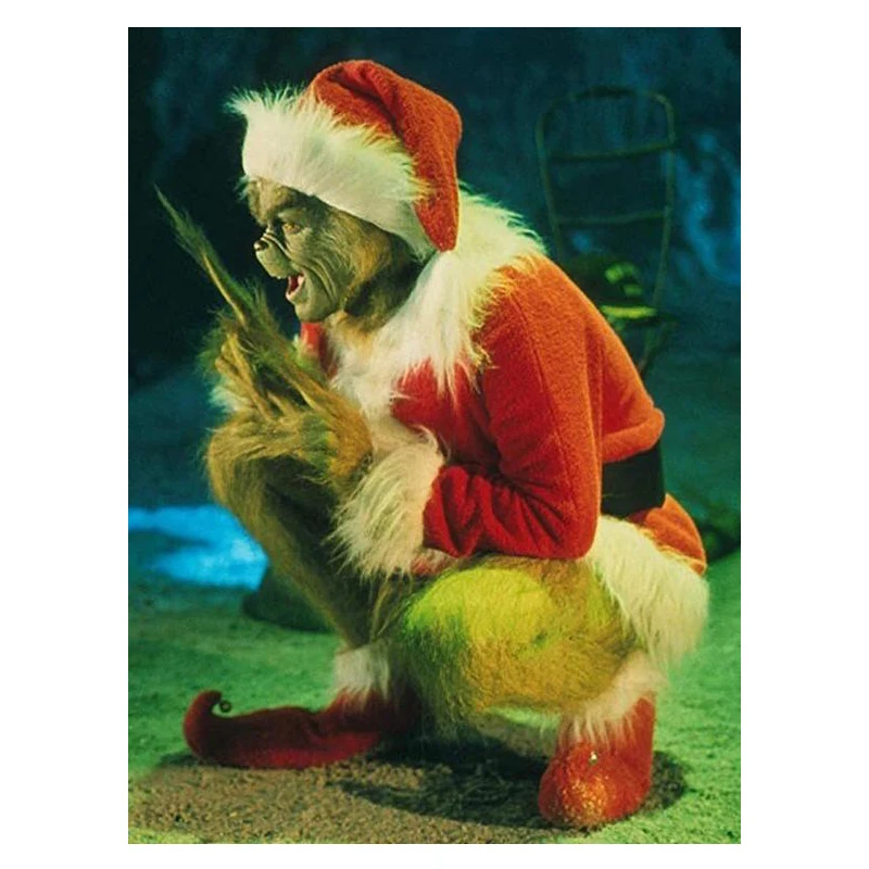 

Diamond Painting How the Grinch Stole Christmas Trench Coat Diamond Embroidery Stickers Diamond Mosaic Handmade Christmas Gift