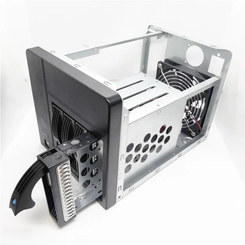 Сервер хранения с горячей заменой для домашнего NAS шасси IPFS Miner 4 отсека дисков 6 ГБ