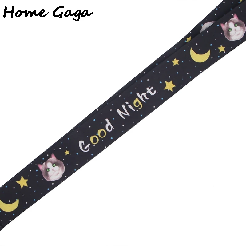Homegaga Star Moon Cat Print Phone Neck Strap Cartoon Lanyards for Keys USB Camera Whistle Cute ID Badge Holders Hang Rope D2780 | Дом и сад