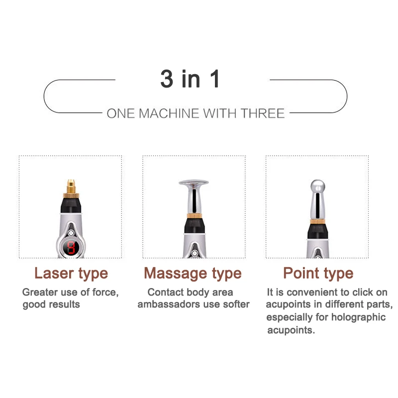 Новинка 2020 Электронная акупунктурная ручка электрические меридианы лазерная