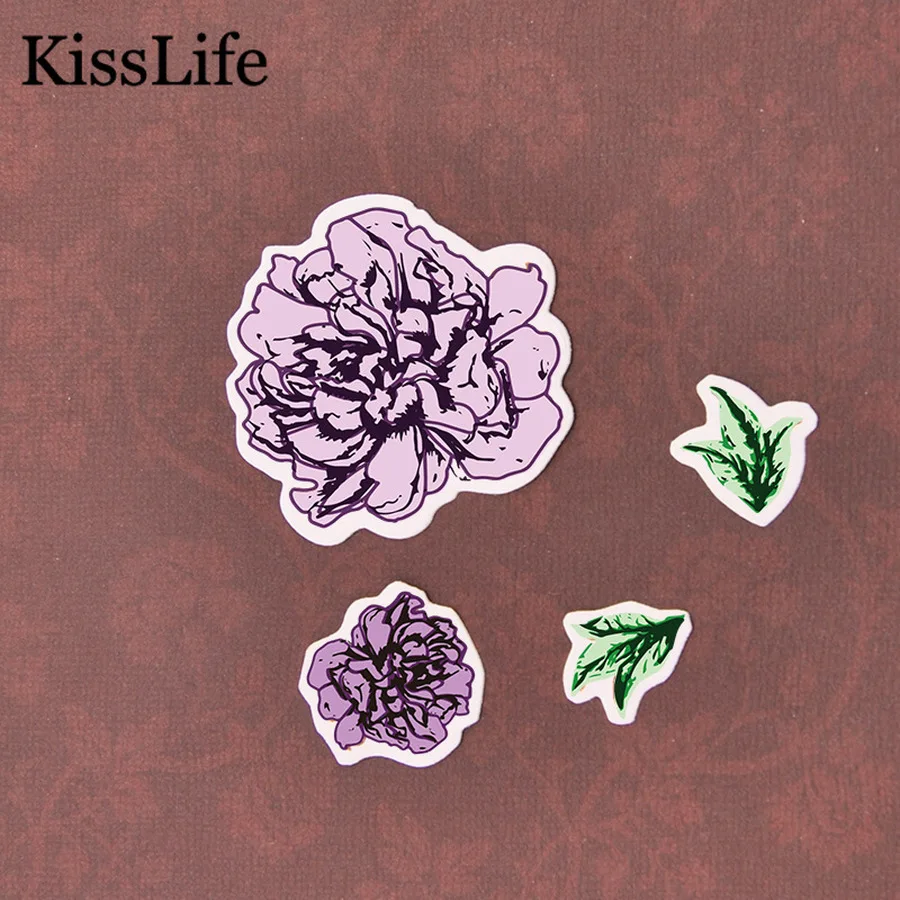 1 упаковка красивых цветочных листьев набор штампов и с надписями для