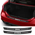 Наклейки на задний бампер автомобиля для Suzuki Swift Jimny Baleno Vitara Alto Ignis SX4 Samurai Grand Vitara, аксессуары для багажника из углеродного волокна