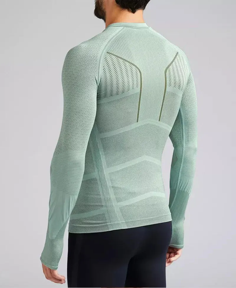 

Fashion New Men Tight Long Sleeve Shirts Bodybuilding Workout Slim Fit T Shirts Tops Clothes