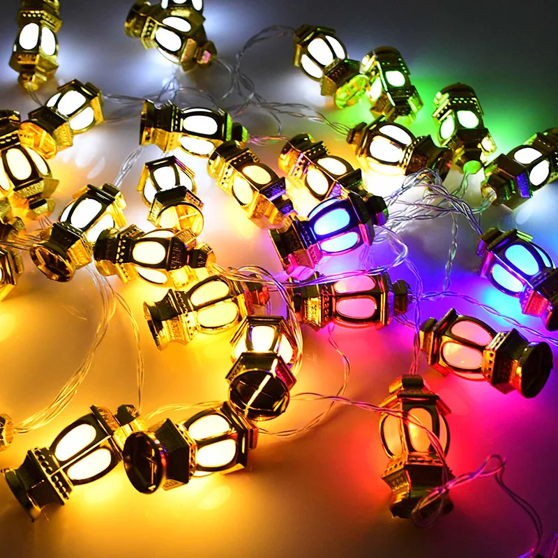 

1Pc 1.65m 10 LED Ramadan Mubarak ecorations Moon Star Led String Lights Home Islam Muslim Event Party Supplies Eid al-Fitr Decor