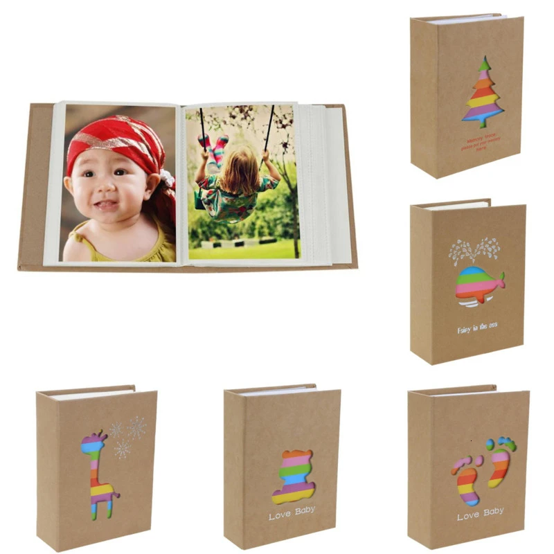 Фотоальбом на 100 страниц с межлистьями 6 дюймов рамка для мгновенного хранения