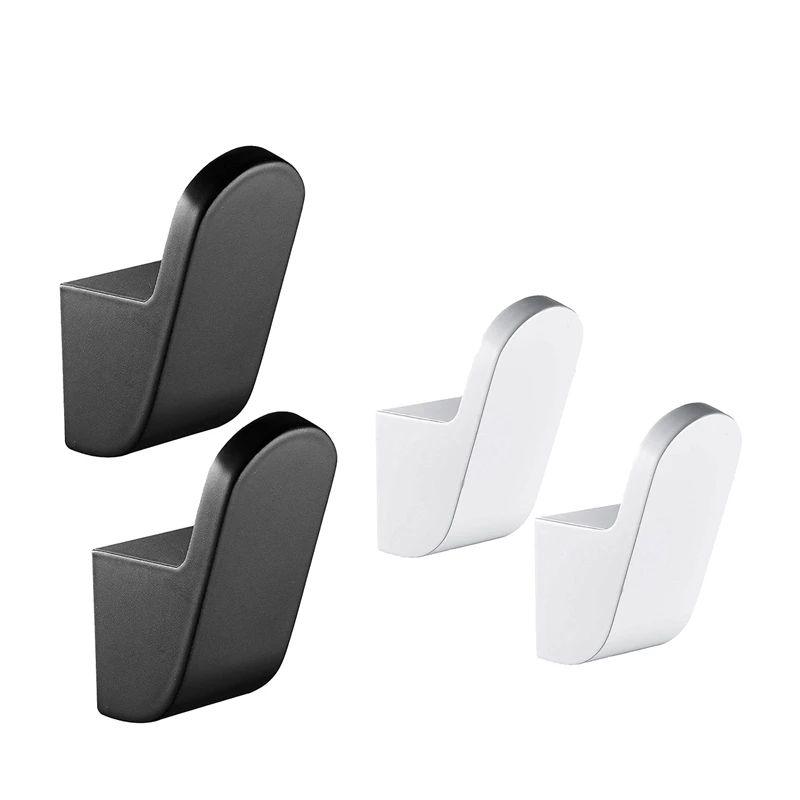 

2 Pcs Bathroom Towel Hooks, Clothes Single Wall Hook for Kitchen, Hotel-ABUX