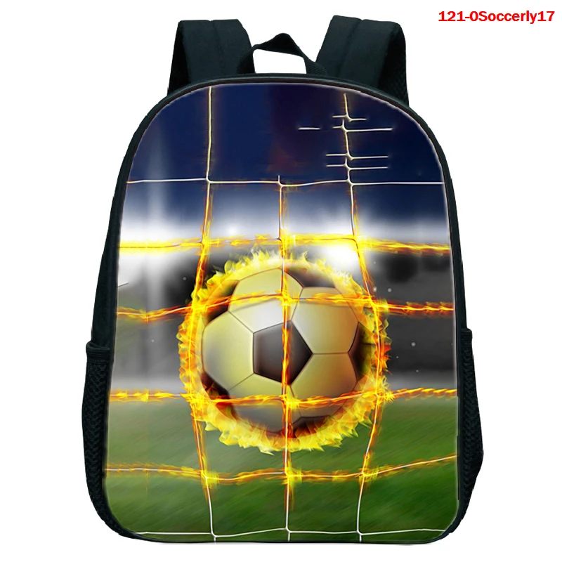 

Cool 3d Footbally / Soccer Backpack for Kids Kindergarten Bag Children School Bags Boys 12inch School Backpacks Students Bookbag