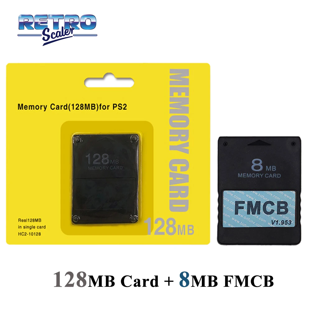 

128MB Save Game Function Memory Card for PS2 and V1.953 FMCB Free McBoot Card 8MB/16MB/32MB/64MB for PS2
