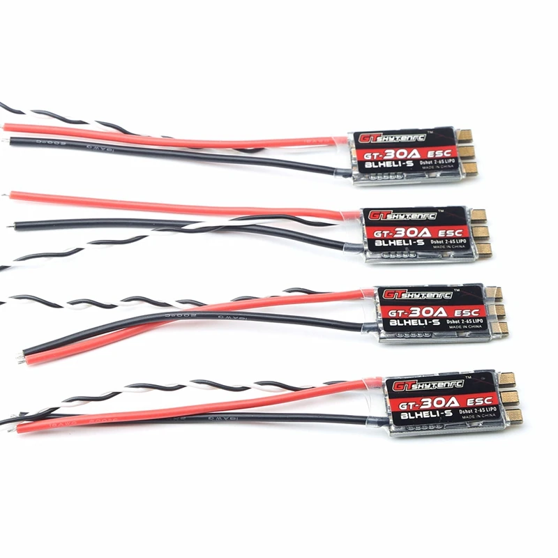 

GTSKYTENRC 4PCS FVT GT-30A BLlheli-S SPRING 30A ESC 2-6S Supports Mulitshot DSHOT Oneshot42 OneShot125 Multicopter
