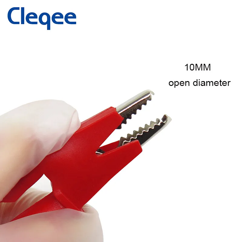 Cleqee P1037 5 шт. штекер типа банан 4 мм зажим крокодил комплект тестовых проводов