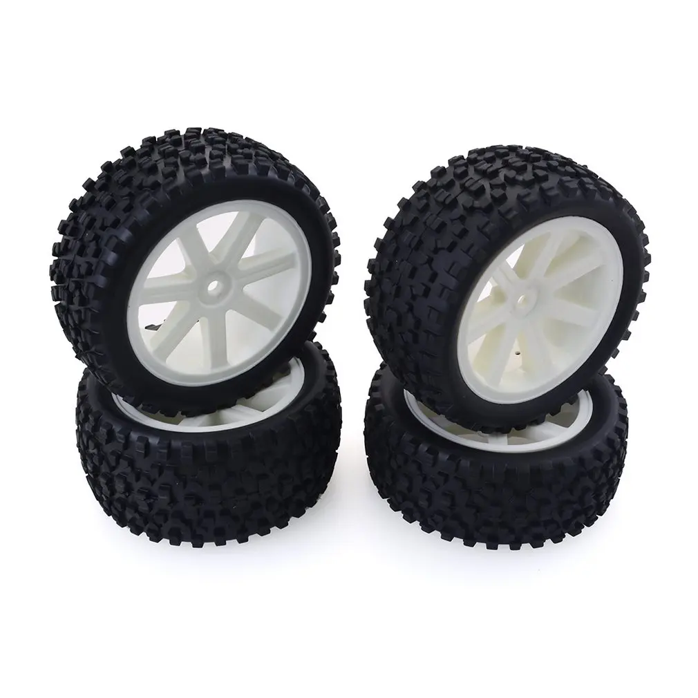 4 шт. 1/10 RC автомобильные резиновые шины пластиковые колеса для Redcat HSP HPI Hobbyking Traxxas Losi VRX LRP zd Racing 1/10 багги