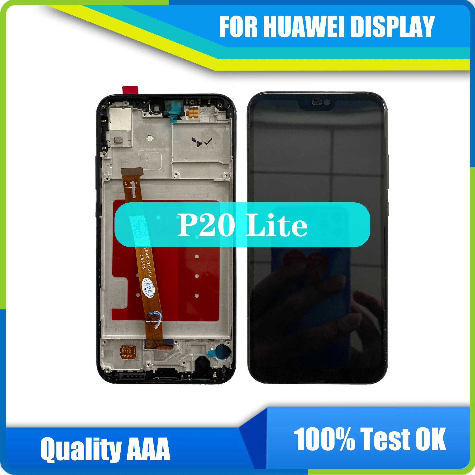 

Оригинальный ЖК-дисплей для HUAWEI p20 lite, ЖК-дисплей, сенсорный экран, дигитайзер, монтаж, эргономичный дисплей с HUAWEI P20lite/nova 3e