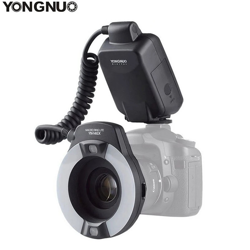 YongNuo YN-14EX YN14EX TTL макро кольцевой светильник вспышка с переходным кольцом Speedlite для