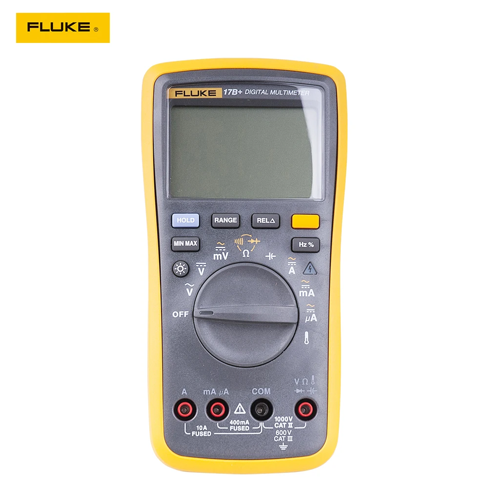 

Fluke 17B+ Auto Range Digital Probe Multimeter Meter Temperature & Frequency
