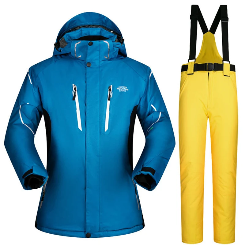 

New Mens Ski Suit Super Warm Waterproof Windproof Snowboard Jacket Winter Snow Pants Suits Male Skiing Snowboarding Sets