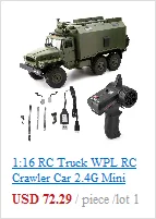 1:16 Радиоуправляемый грузовик WPL Радиоуправляемый гусеничный Автомобиль 2,4G мини внедорожный Радиоуправляемый автомобиль мини-игрушка