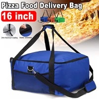16 waterproof portable strength thermal pizza delivery bag holder container box oxford cloth fresh food insulated storage