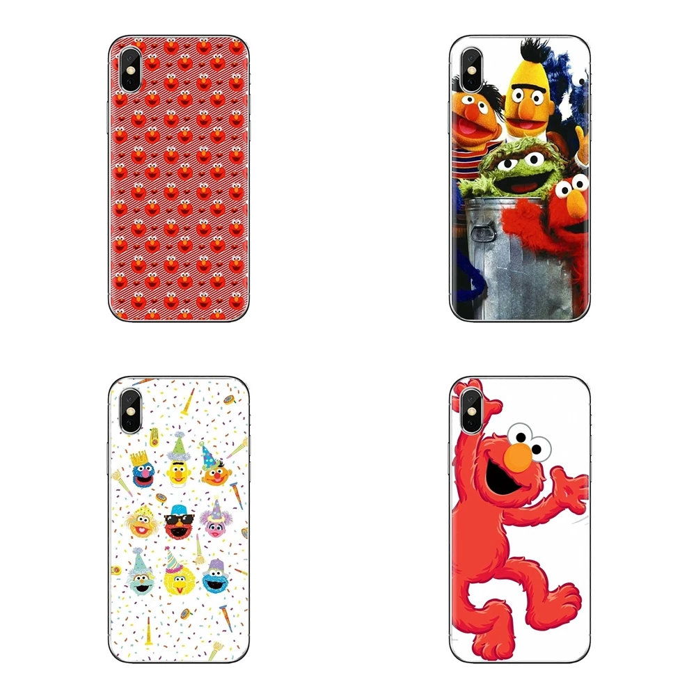 Transparent Soft Covers cute cartoon Sesame Street For LG Spirit Motorola Moto X4 E4 E5 G5 G5S G6 Z Z2 Z3 G2 G3 C Play Plus Mini |
