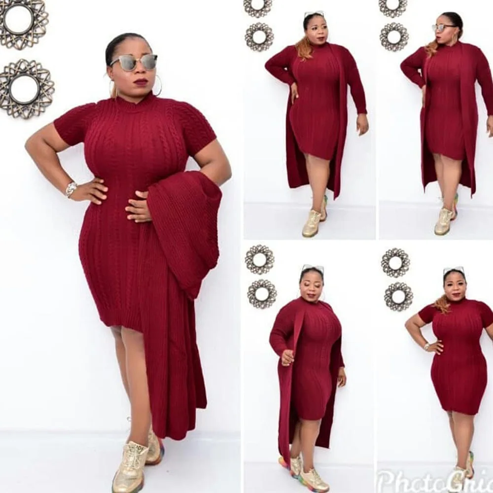 Осень 2020 африканская Женская трикотажная длинная юбка популярное эластичное