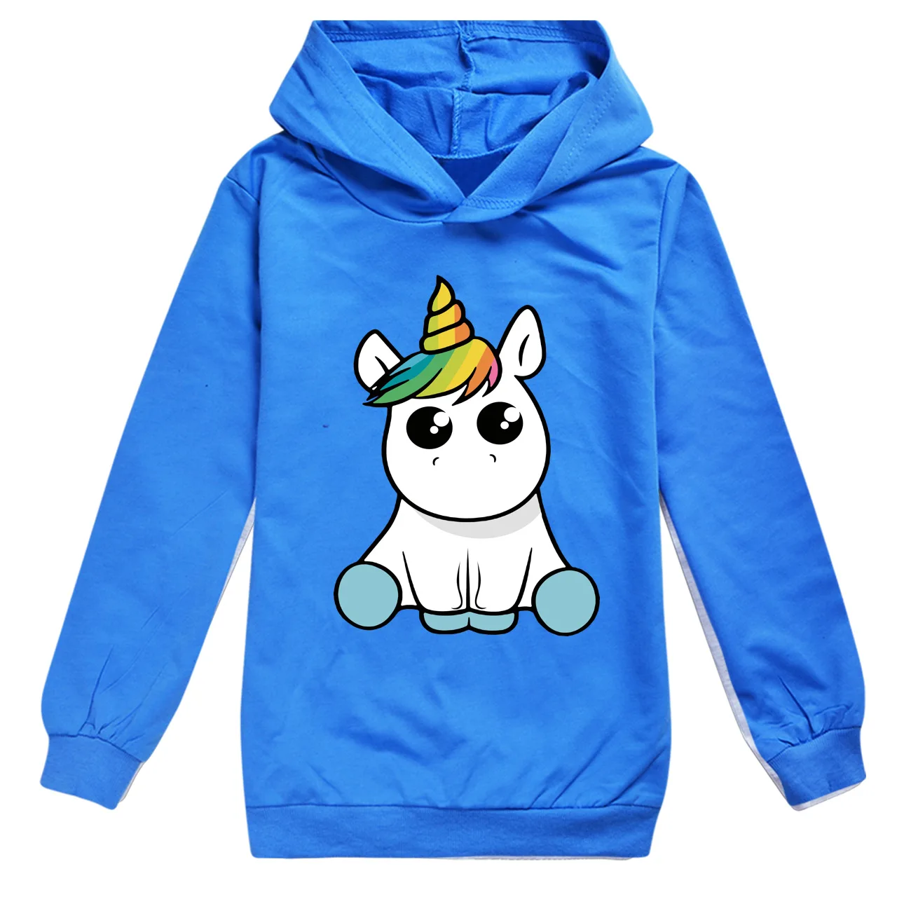 New Lovely Toddler Boys Girls Tops Children Cartoon Unicorn Cotton Hoodies Spring Long Sleeve Sport pullover Sweatshirt For kids
