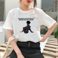 the great wave of aesthetic t shirt women tumblr 90s fashion graphic tee cute t shirts and little black girl summer tops female