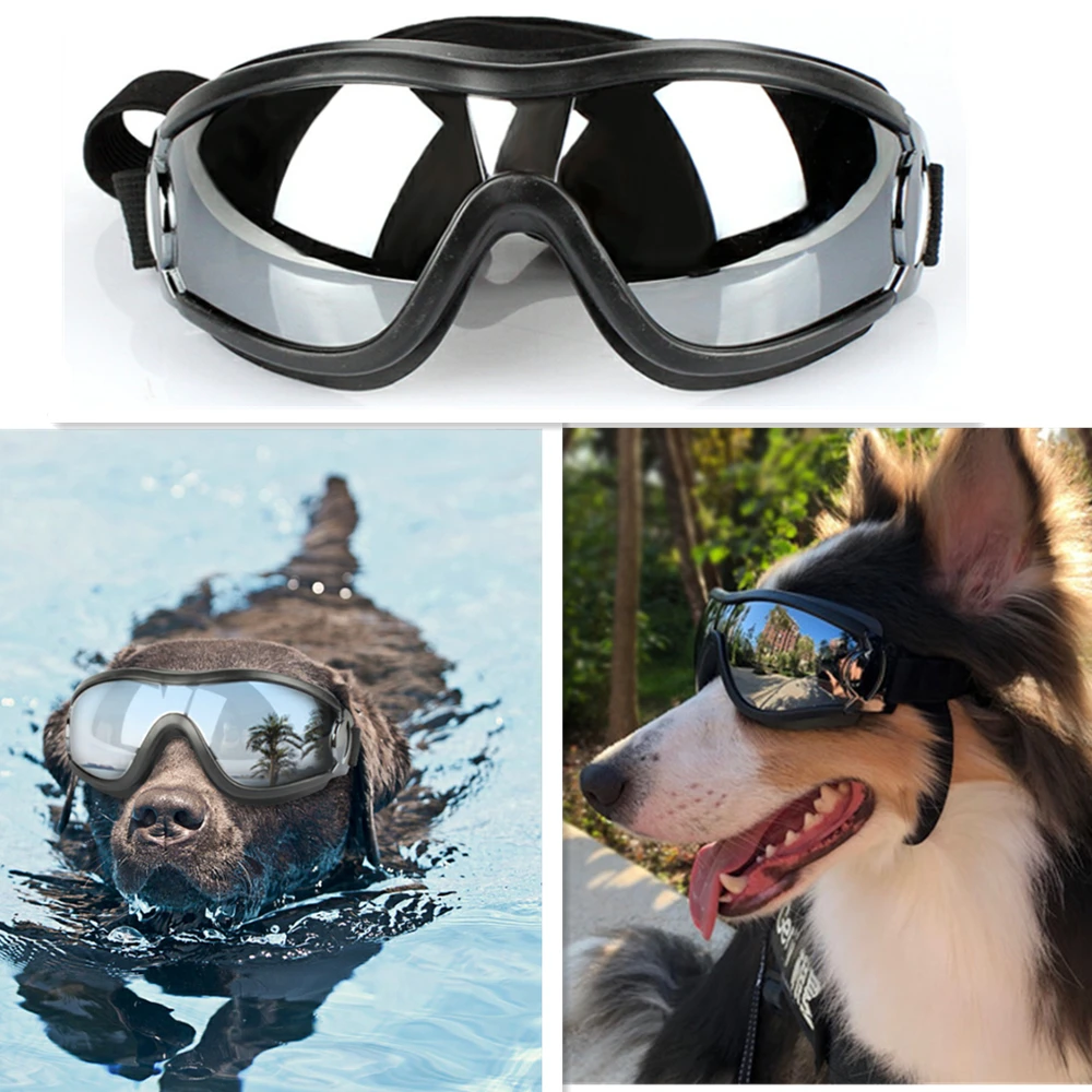 

Pet Dog Sunglasses UV Protection Glasses Adjustable Dogs Waterproof Swimming Goggles Funny Cat Eye-Wear Photo Props Pet Supplies