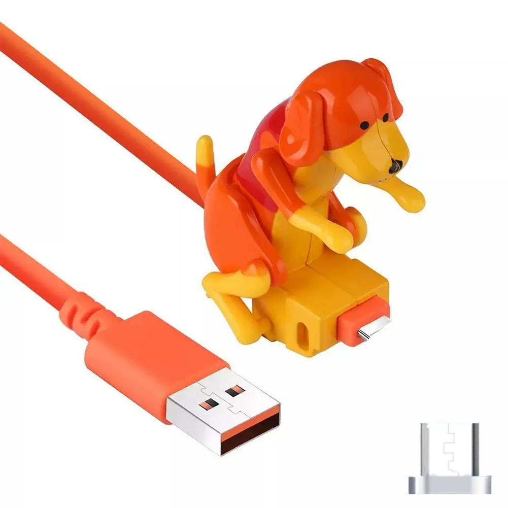 

Funny Humping Dog Fast Charger Cable For Android/typ-c Data Cable Dog Charging Cable Mobile Phone USB Stray Dog Data