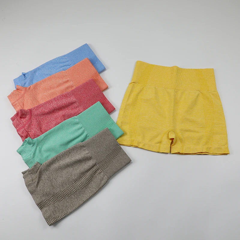 

Для женщин черные леггинсы с завышенной талией шорты, подходящие для тренировка Бег Йога, спортивные эластичные шорты для занятий фитнесом